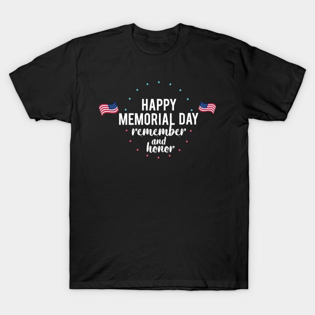 happy memorial day T-Shirt by Abderrahmaneelh